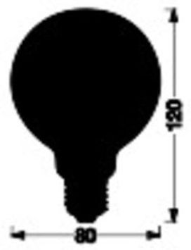 LED Lamp - Vintage Bolvorm - Goud - Dimbaar - E27 Voet - 8W