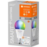 LEDVANCE Smarte LED-Lampe mit WiFi Technologie, Sockel E27, Dimmbar, Lichtfarbe änderbar (2700-6500K), RGB Farben änderbar, ersetzt Glühlampen mit 60 W, SMART+ WiFi Classic Multicolour, 1er-Pack