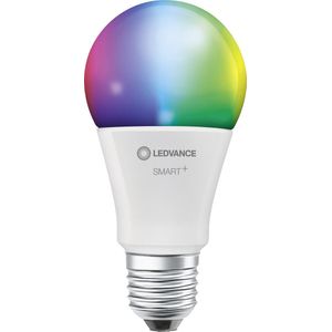 LEDVANCE Smarte LED-Lampe mit WiFi Technologie, Sockel E27, Dimmbar, Lichtfarbe änderbar (2700-6500K), RGB Farben änderbar, ersetzt Glühlampen mit 60 W, SMART+ WiFi Classic Multicolour, 1er-Pack
