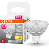 OSRAM Superstar reflectorlamp, GU5.3-basis helder glas,Warm wit (2700K), 230 Lumen, substituut voor 20W-verlichtingsmiddel dimbaar, 1-Pak
