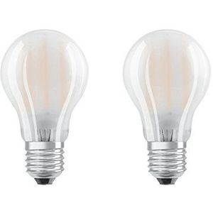 OSRAM LED lamp | Lampvoet: E27 | Koel wit | 4000 K | 7 W | mat | LED Retrofit CLASSIC A [Energie-efficiëntieklasse A++]