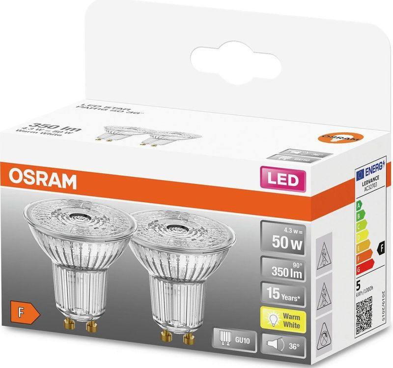 Osram - LED-lamp - Warmwit - Energiezuinig - Lange Levensduur