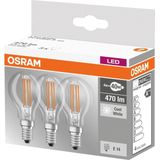 OSRAM LEDVANCE LED BASE CLASSIC P 40 4W/4000K E14 (3 STUKS VERPAKKING)