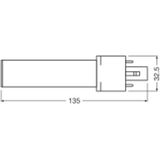 Ledvance - DULUX-S LED Lamp - Warm Wit - 3.5W - G23