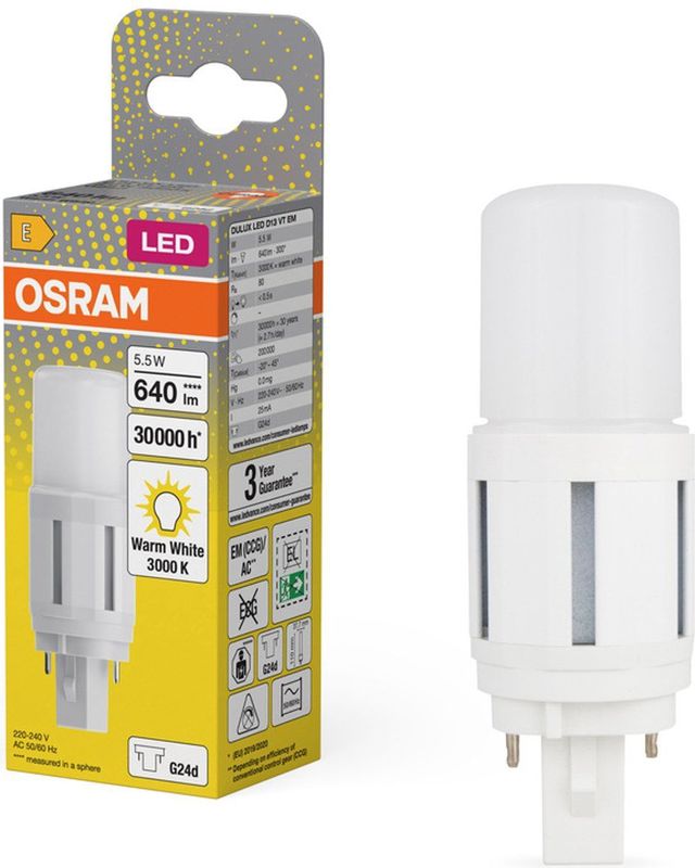 LED - G24D - Energiezuinig - 300° Spreidingshoek - Langdurig