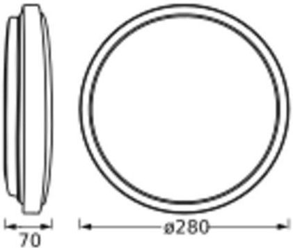 Ledvance - Orbis - Plafondlamp - Wit - Ø 28 cm - 3000K - 1050 lumen - 16W