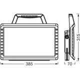 LED-spot Werklamp Value - Zwart - Kunststof - Met Oplaadbare Batterij