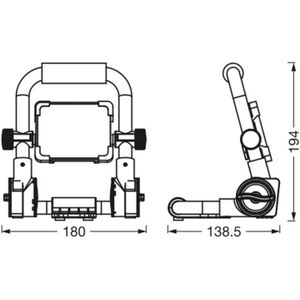 Ledvance worklights value r-stand | 10W 6500K 1000lm 865 IP65