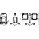 Ledvance worklight value flex | 60W 6500K 6450lm 865 IP65