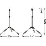 LED Bouwspot Worklight Value - Zwart - Aluminium - 10 W LED