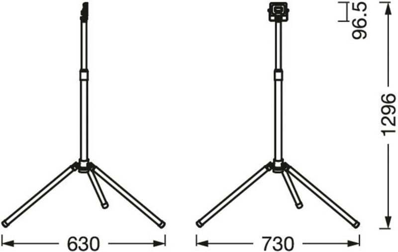 LED Bouwspot Worklight Value - Zwart - Aluminium - 10 W LED