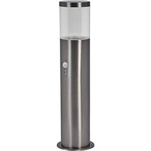 LEDVANCE ENDURA CLASSIC EBRO SEN buitenlant., wandlamp, 49 cm, edelstaal, snelle en eenvoudige installatie, beschermingsklasse IP44, bewegingsmelder, daglichtsensor, flexibel gebruik in buitenruimtes