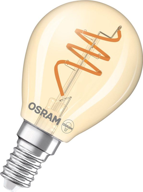 Osram - P40 - Led Lamp - Goud - E14 - 470 Lumen - Dimbaar