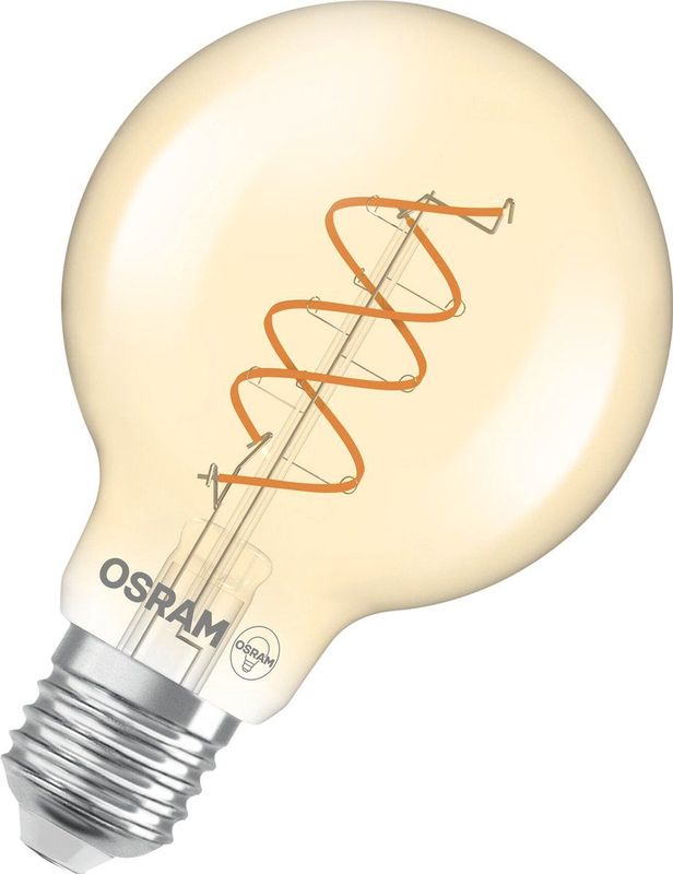 OSRAM Vintage 1906 Globe - LED-Lamp - Goudkleurig Glas - Dimbaar - E27 Fitting