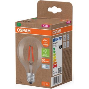 Osram - LED Lamp E27 - Globe G80 - Helder - Filament - 4000K - 2.2W