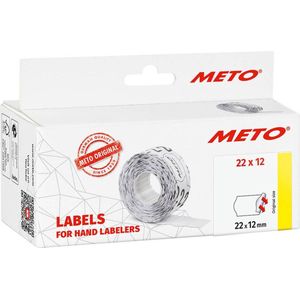 METO Preisetiketten 22,0 x 12,0 mm