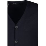 Maerz - Vest - Donkerblauw - Effen - Wol