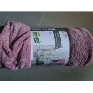 Livarno home Deken - 150 x 200cm - 100% Polyester - Roze