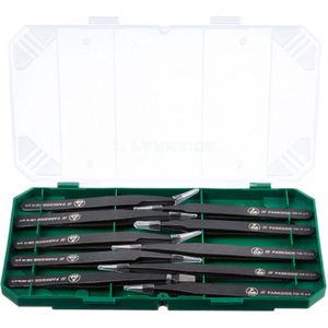 PARKSIDE® Pincettenset 10-delig - Pincet Gereedschap - Pincet Hobby - Precisie Gereedschapsset - Precisie Pincet - Hobby Modelbouw Gereedschap - Pincet Set - Hobbypincet