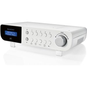 SILVERCREST - DAB+ Keukenradio - Wit - DAB+, FM - Zendergeheugenlocaties: 60