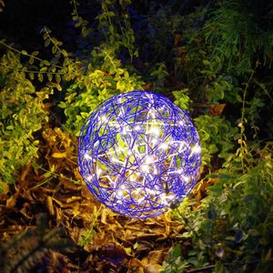 STAR TRADING LED LED design bal Galax Fun, Ø 30 cm, blauw