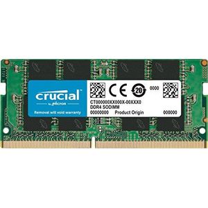 Crucial DDR4 (PC4-19200) SODIMM 260-Pin 2133 MT/s 16GB Dual Rank x8 groen