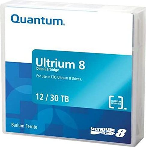 Quantum - Ultrium LTO 8 - Datacartridge - Zwart - 12 TB Native / 30 TB Compressie / 900 MB/s Overdrachtssnelheid