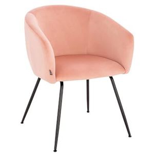 Home Deluxe - Gestoffeerde stoel ARIA, 6 stuks, kleur: oudroze, zachte bekleding, tot 120 kg belastbaar, keukenstoel, eetkamerstoelen