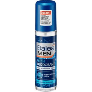 Balea MEN Reisflesje Deodorant spray Fresh - Huidneutraal - Zonder aluminium (ACH) - Reisverpakking (75 ml)