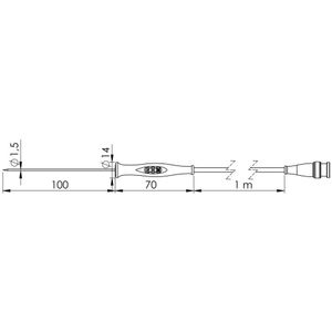 Greisinger GF 1T-E1.5 Insteeksensor -70 tot 250 °C Sensortype Pt1000