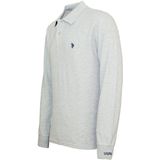 U.S. POLO ASSN. - Poloshirt - Grijs Gemêleerd - Lange Mouw