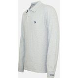 U.S. POLO ASSN. - Poloshirt - Grijs Gemêleerd - Lange Mouw