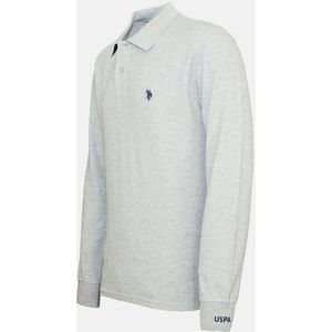 U.S. POLO ASSN. - Poloshirt - Grijs Gemêleerd - Lange Mouw
