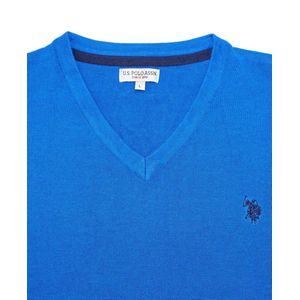 U.S. POLO ASSN. Gebreide Trui - Blauw - Katoen