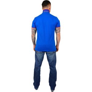U.S. POLO ASSN. Shirt  royal blue/koningsblauw / neonoranje