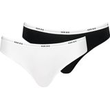 Nur Die - Slip - Zwart/Wit - 2 Pack - Mid Waist