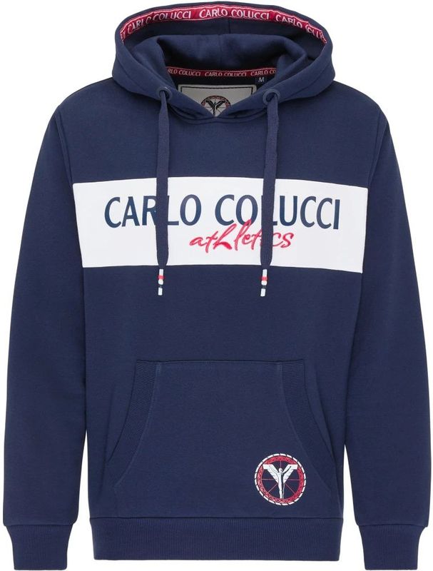 Carlo Colucci - Atletico Sweathoodie Conto - Heren Sweatshirt - Blauw