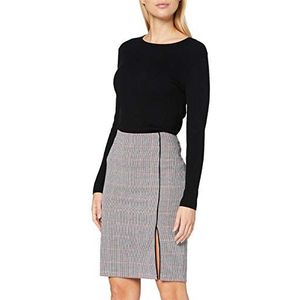 Gerry Weber Damesrok, gebreide rok, Off-white/Navy/Sienna K, 40