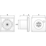 Blauberg - SILEO - Ventilator - Geluidsarm - Wand- en Plafondmontage