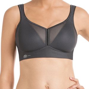 Anita Air Control Deltapad sport bh zonder beugel Zwart Antraciet