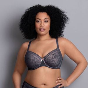 Rosa Faia Fleur Underwired Bra BH met beugel, dames, grijs (antraciet 408), 70I, grijs.