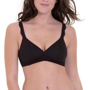 Bralette - Zwart - Naadloos - V-hals - Voorgevormde Cups