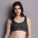 Bralette - Antraciet - Verwijderbare Cups - Naadloos - Comfortabele Pasvorm