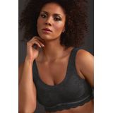 Bralette - Antraciet - Verwijderbare Cups - Naadloos - Comfortabele Pasvorm