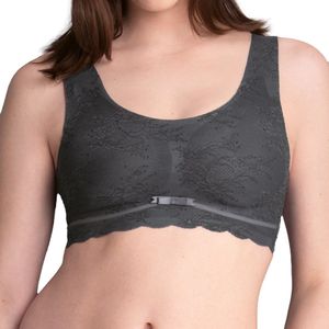 Bralette - Antraciet - Verwijderbare Cups - Naadloos - Comfortabele Pasvorm