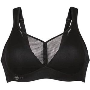Bralette - Zwart - Naadloos - Verstevigd - V-hals