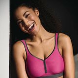 Anita - Performance Sport Bh - Roze/Antraciet - Zonder Beugel