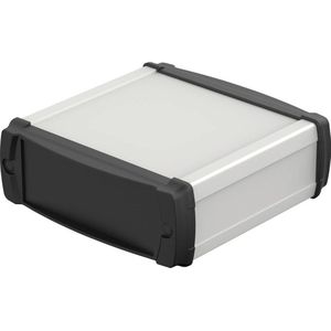 BOS - Ecoline - Profielbehuizing - Geanodiseerd Aluminium - Zwarte ABS-Deksels
