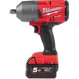 Milwaukee M18 FHIWP12-502X 18V Li-Ion Accu Slagmoersleutel Set (2x 5,0Ah Accu) In HD Box - 1017Nm - 1/2"