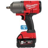 Milwaukee M18 ONEFHIWF12-502X ONE-KEY 18V Li-Ion Accu Slagmoersleutel Set (2x 5.0Ah Accu) In HD Box - 1898Nm - Koolborstelloos - 1/2"